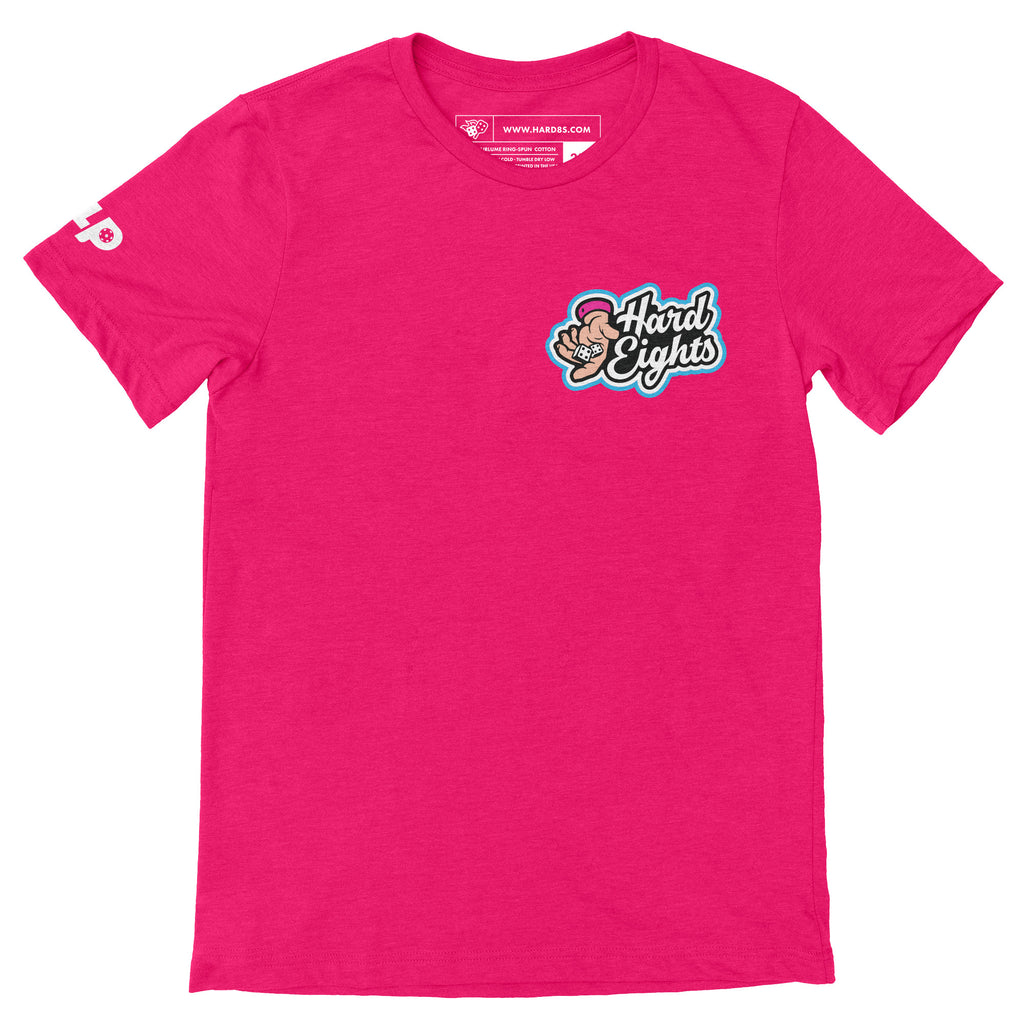Socal Hard Eights T-Shirt Pink - Unisex