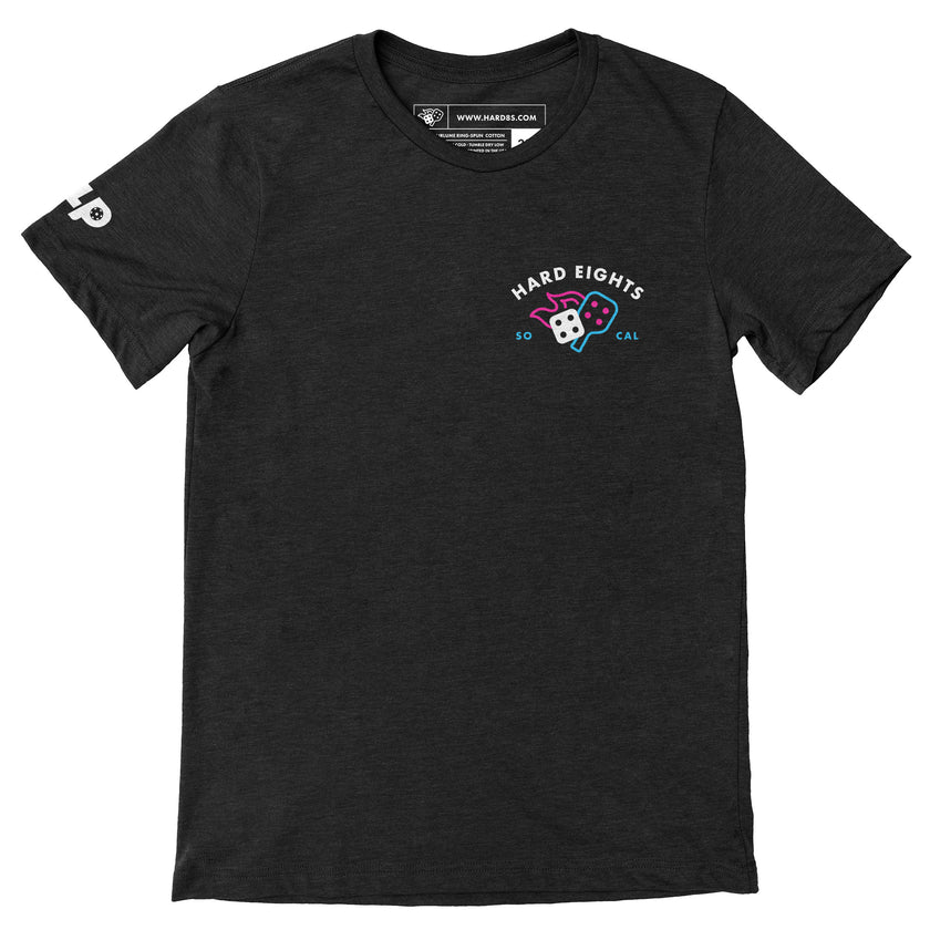 Socal Hard Eights - Black Unisex T-Shirt